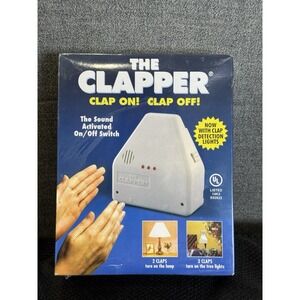 Vintage 1998 The Clapper Original Sound Activated On/Off Switch Outlet Lamp